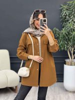 مانتو جیب نما بغل سه دکمه کد 5029 - تصویر 12