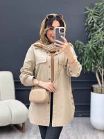 مانتو جیب نما بغل سه دکمه کد 5029 - تصویر 3