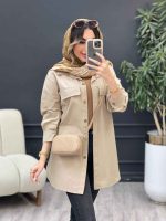 مانتو جیب نما بغل سه دکمه کد 5029 - تصویر 8
