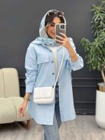 مانتو جیب نما بغل سه دکمه کد 5029 - تصویر 11