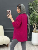 مانتو جلو سگک دو جیب کد 5048 - تصویر 13