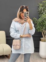 مانتو جلو سگک دو جیب کد 5048 - تصویر 18