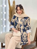 شومیز طرح دار تک جیب صنم کد 5039 - تصویر 16