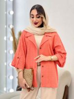 مانتو آستین پاگن نوشین کد 5056 - تصویر 4