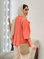 مانتو آستین پاگن نوشین کد 5056 - تصویر 10