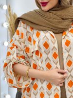 شومیز طرح لوزی دو جیب پاکتی کد 5036 - تصویر 14