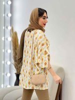 شومیز طرح لوزی دو جیب پاکتی کد 5036 - تصویر 8