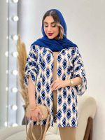 شومیز طرح لوزی دو جیب پاکتی کد 5036 - تصویر 3