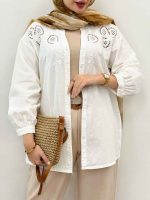 مانتو جلو گلدوزی نرگس کد 4998 - تصویر 37