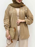 مانتو جلو گلدوزی نرگس کد 4998 - تصویر 35