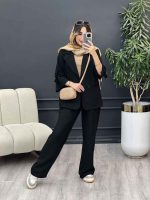 ست مانتو شلوار دو دکمه آستین سگک کد 5068 - تصویر 18