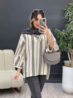 مانتو جلو بسته آروشا کد 5035 - تصویر 3