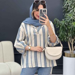 مانتو جلو بسته آروشا کد 5035