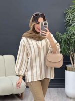 مانتو جلو بسته آروشا کد 5035 - تصویر 2