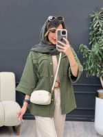 مانتو جیب پیله ریش دار کد 5060 - تصویر 15