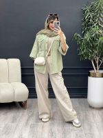 مانتو جیب پیله ریش دار کد 5060 - تصویر 21
