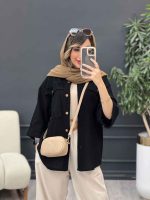مانتو جیب پیله ریش دار کد 5060 - تصویر 18