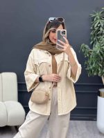 مانتو جیب پیله ریش دار کد 5060 - تصویر 10