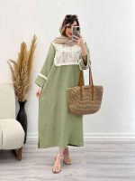 پیراهن بلند آستین ریش کد 5072 - تصویر 12