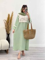پیراهن بلند آستین ریش کد 5072 - تصویر 10