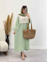 پیراهن بلند آستین ریش کد 5072 - تصویر 19