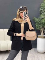 مانتو چهاردکمه دو جیب لادن کد 5080 - تصویر 11