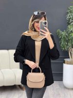 مانتو چهاردکمه دو جیب لادن کد 5080 - تصویر 16