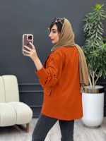 مانتو چهاردکمه دو جیب لادن کد 5080 - تصویر 21