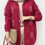 شومیز لینن گندم کد 5078