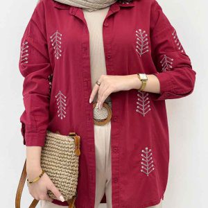 شومیز لینن گندم کد 5078