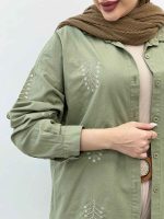 شومیز لینن گندم کد 5078 - تصویر 29