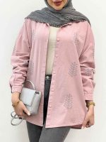شومیز لینن گندم کد 5078 - تصویر 3