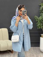 مانتو دو جیب شکیبا کد 5077 - تصویر 11