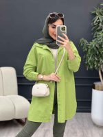 مانتو دو جیب شکیبا کد 5077 - تصویر 2
