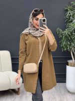 مانتو دو جیب شکیبا کد 5077 - تصویر 7
