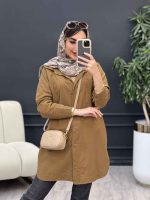 مانتو دو جیب شکیبا کد 5077 - تصویر 5