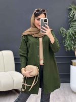 مانتو دو جیب شکیبا کد 5077 - تصویر 6