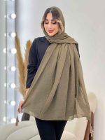 شال پلیسه منگوله دار شبنم کد 5059 - تصویر 6