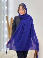 شال پلیسه منگوله دار شبنم کد 5059 - تصویر 45