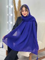 شال پلیسه منگوله دار شبنم کد 5059 - تصویر 10