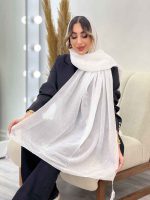 شال پلیسه منگوله دار شبنم کد 5059 - تصویر 15