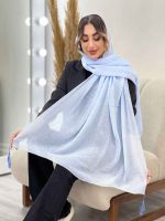 شال پلیسه منگوله دار شبنم کد 5059 - تصویر 5