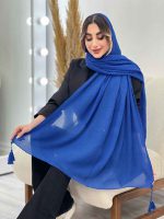 شال پلیسه منگوله دار شبنم کد 5059 - تصویر 44