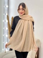 شال پلیسه منگوله دار شبنم کد 5059 - تصویر 40