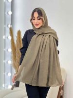 شال پلیسه منگوله دار شبنم کد 5059 - تصویر 12