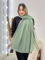 شال پلیسه منگوله دار شبنم کد 5059 - تصویر 36