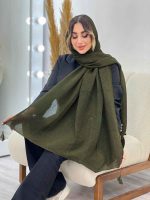 شال پلیسه منگوله دار شبنم کد 5059 - تصویر 16