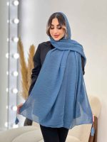 شال پلیسه منگوله دار شبنم کد 5059 - تصویر 32