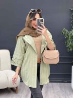 مانتو پشت دو پاگن تیانا کد 5082 - تصویر 6