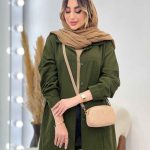 مانتو جلو پیله دو جیب کد 5075
